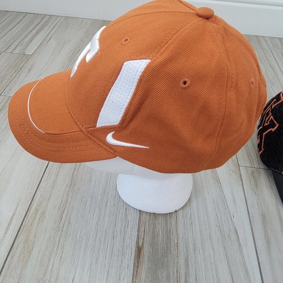 Lot of 2 Texas Longhorns Baseball Cap Hat NCAA Wool Polyester Orange Black - Picture 9 of 16